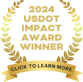 2024 Combating Human Trafficking in Transportation Impact Award seal