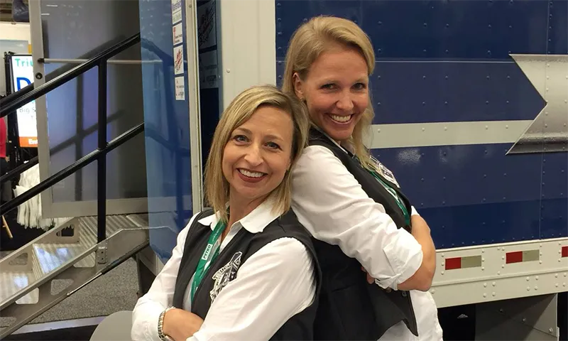 Kylla Lanier and Kendis Paris at the Great American Truck Show in 2015