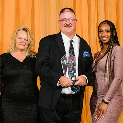 Harriet Tubman Award winners 2022 - Nicole Cavicante, Laura Figueroa and Kirk Rayer