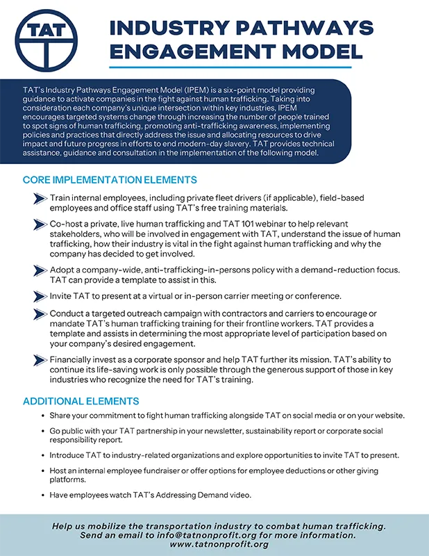 Industry Pathways Engagement Model