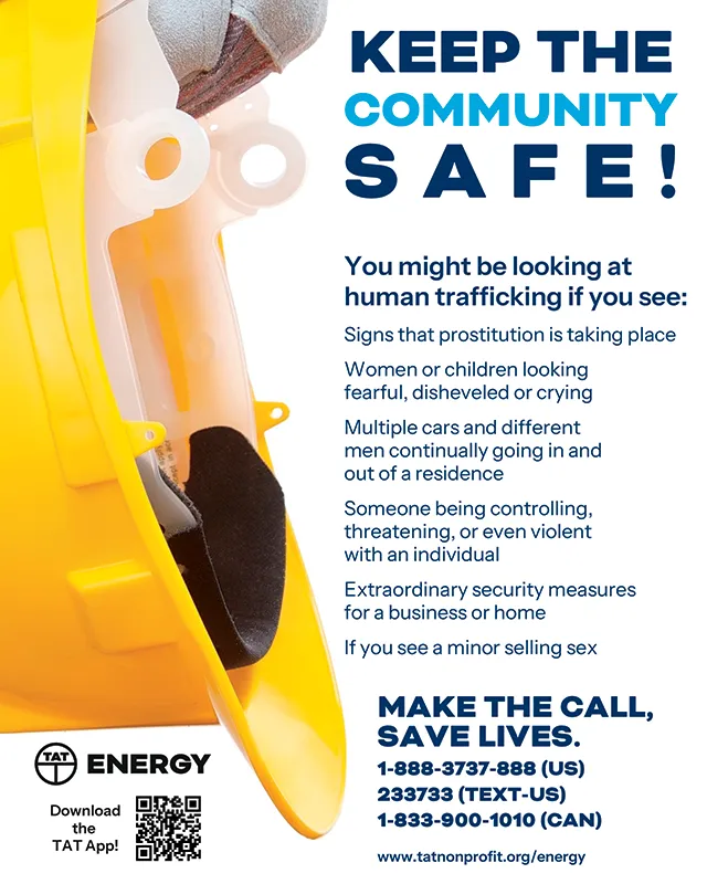 Keep the Community Safe poster (white)