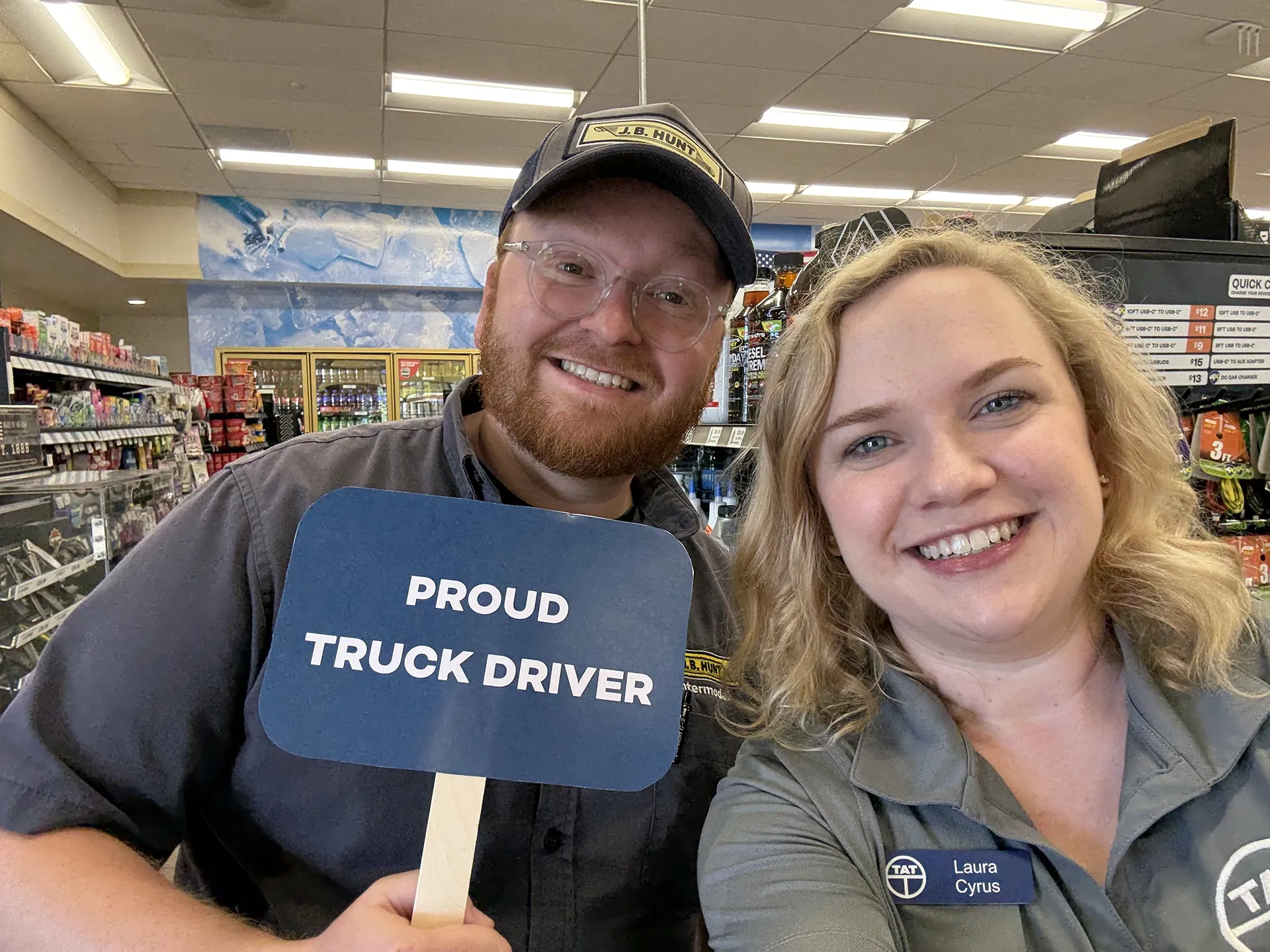 National Truck Driver Appreciation Week at Flying J with Laura Cyrus and Max Murthum