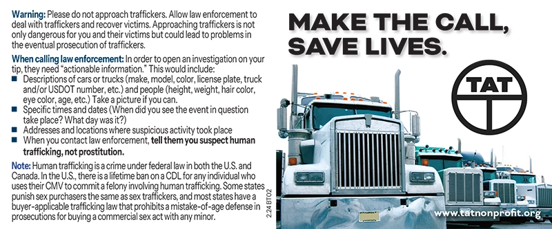 Over-the-Road wallet card