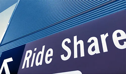 Ride share sign