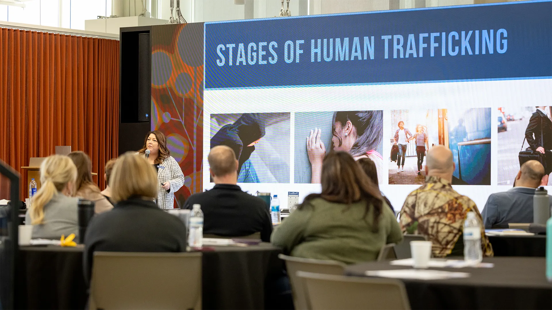 Sara speaking at Coalition Build