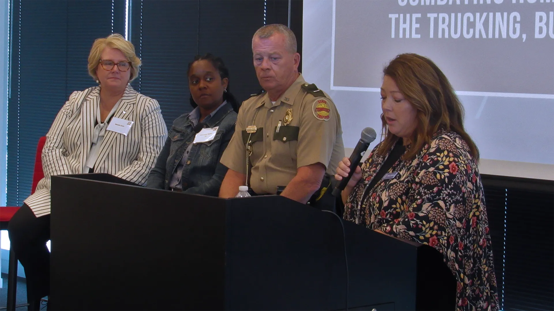 Sara speaking at Nashville Coalition Build