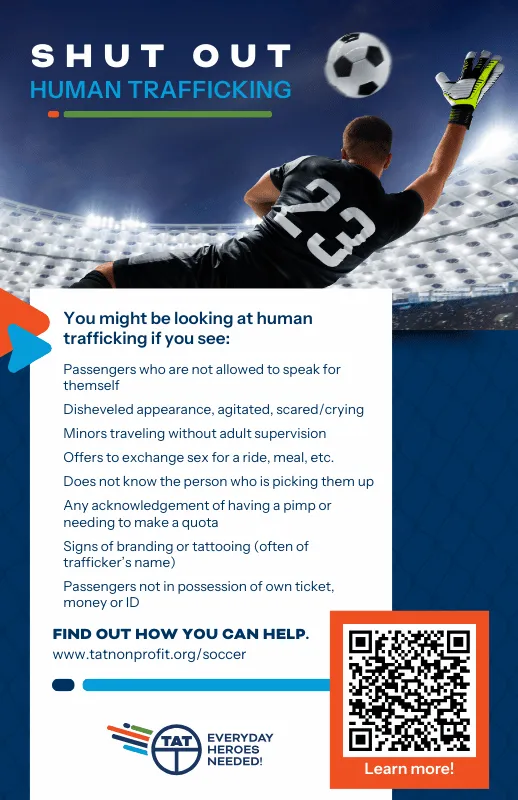 Shut Out Human Trafficking poster (bus)