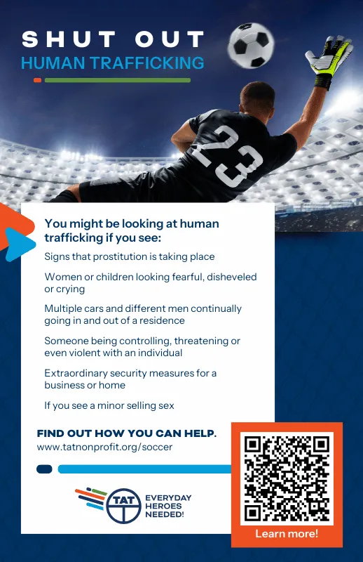 Shut Out Human Trafficking poster (trucking)