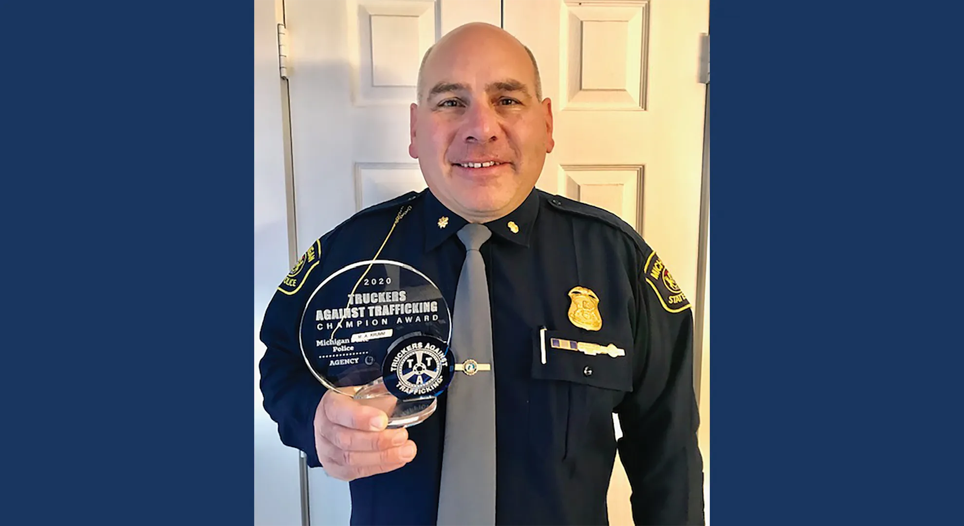 TAT Champion Award winner 2020 Michigan State Police