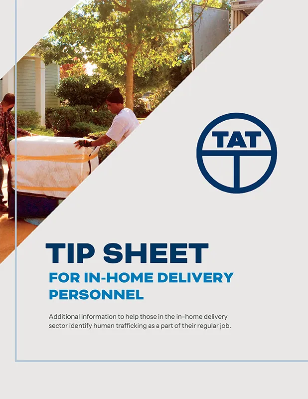 Tip Sheet for In-Home Delivery Personnel