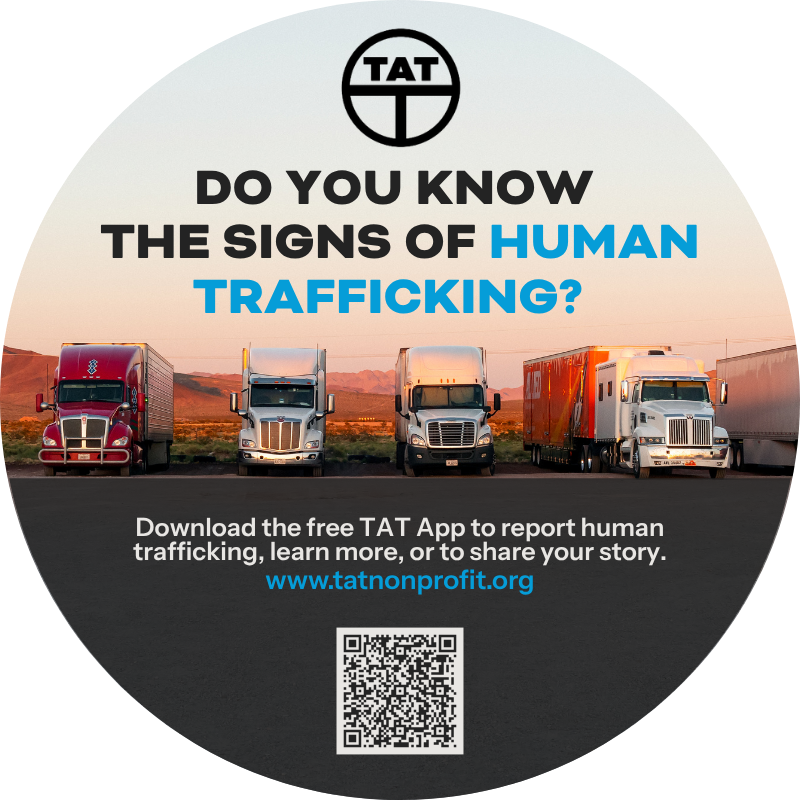 Truck stop sticker